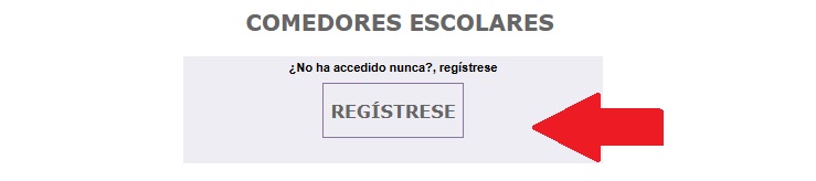 Registro en APP Comedores